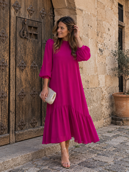 AZAHARA | VESTIDO FUCSIA